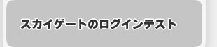 スカイゲートのログインテスト